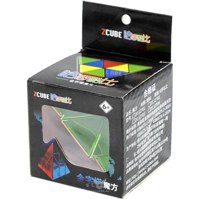 купить головоломку z-cube pyraminx metallic m
