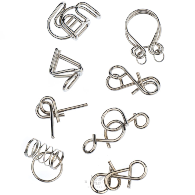 купить головоломку набор металлических головоломок 8