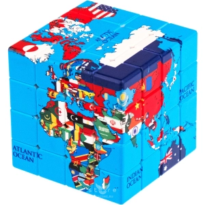 купить кубик Рубика calvin's puzzle 4x4x4 world map (flag)