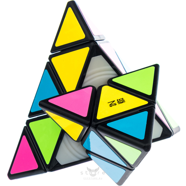 купить головоломку qiyi mofangge pyraminx (fluorescent stickers)