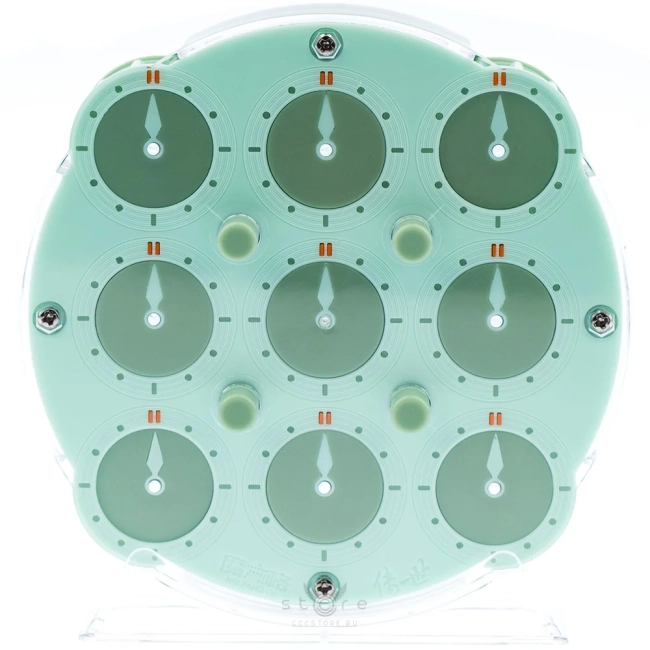 купить головоломку qiyi mofangge clock v2 m green limited