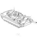 купить металлический конструктор (мини) — танк t-72