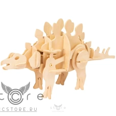 купить деревянный конструктор robotime — mini stegosaurus