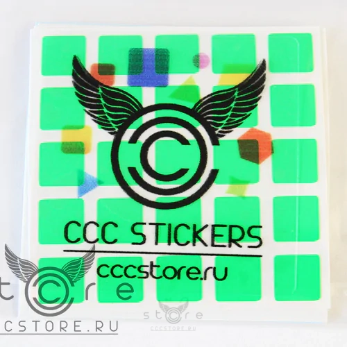 купить наклейки ccc stickers неполный флю на shengshou 5x5x5
