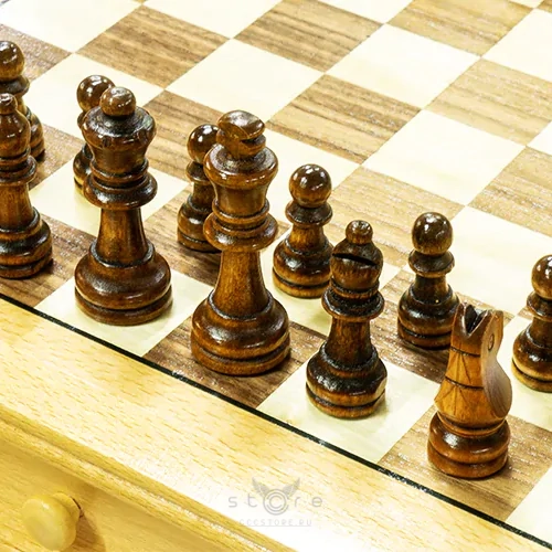 купить деревянные шахматы (410х410мм)