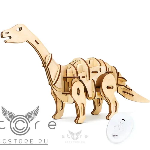 купить деревянный конструктор robotime — apatosaurus