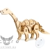 Деревянный конструктор RoboTime — Apatosaurus