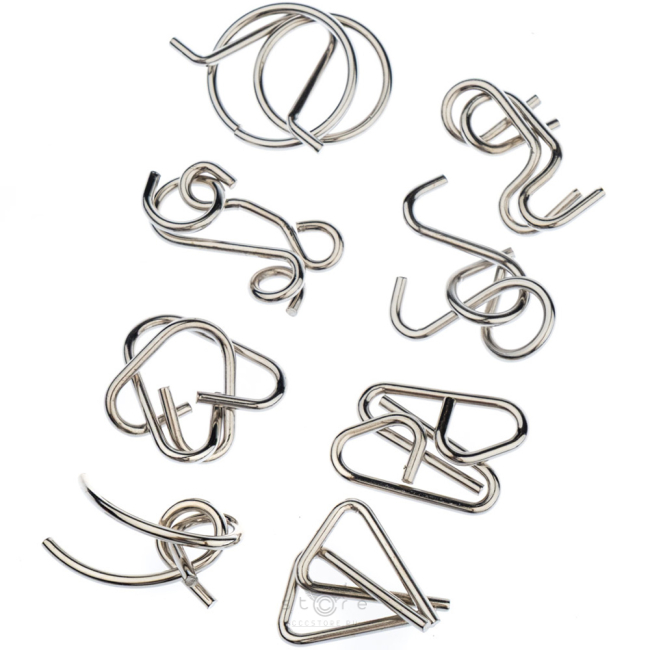 купить головоломку набор металлических головоломок 8