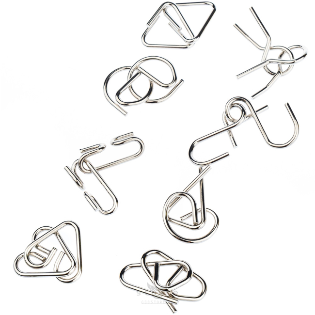 купить головоломку набор металлических головоломок 8