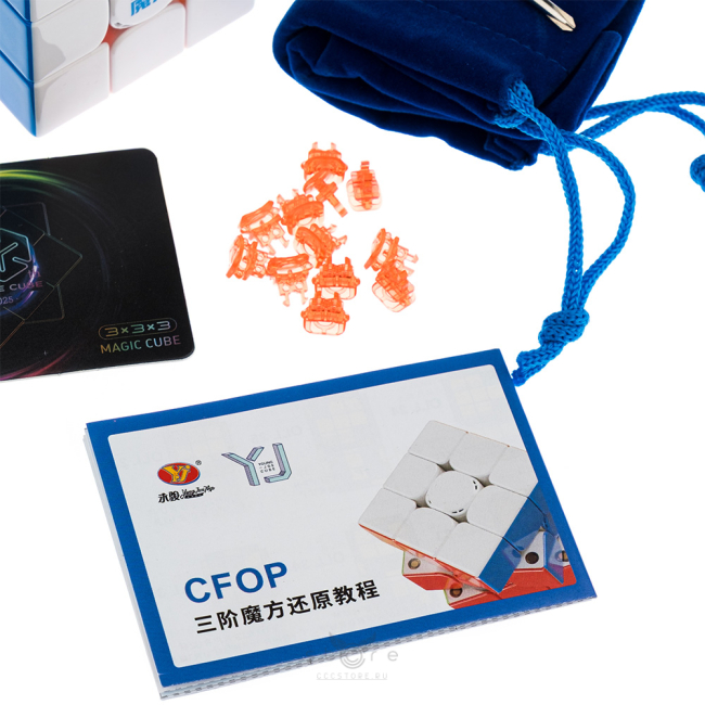 купить кубик Рубика yj 3x3x3 meta3 (wing-magnetic + 8-magnet ball-core + uv)