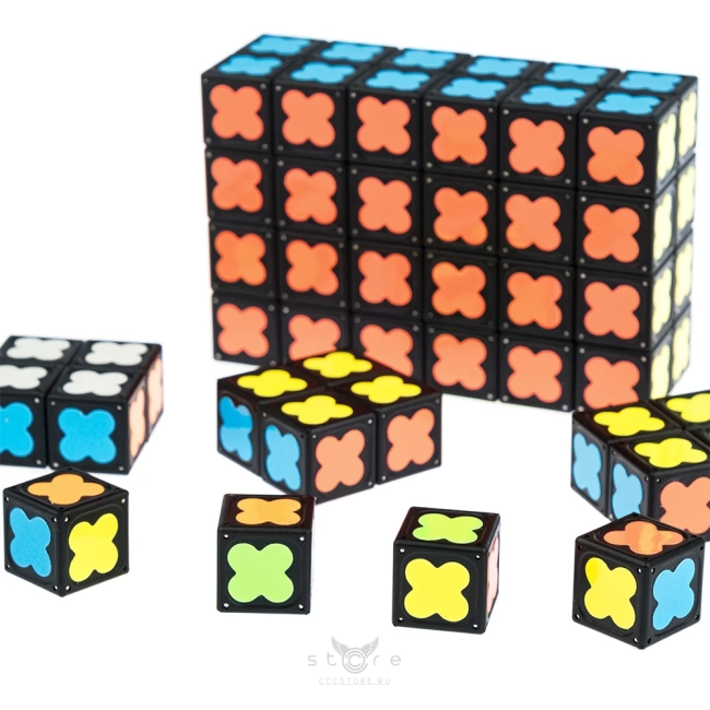 купить головоломку moyu building blocks magnetic 64 элемента