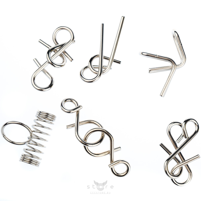 купить головоломку набор металлических головоломок 8