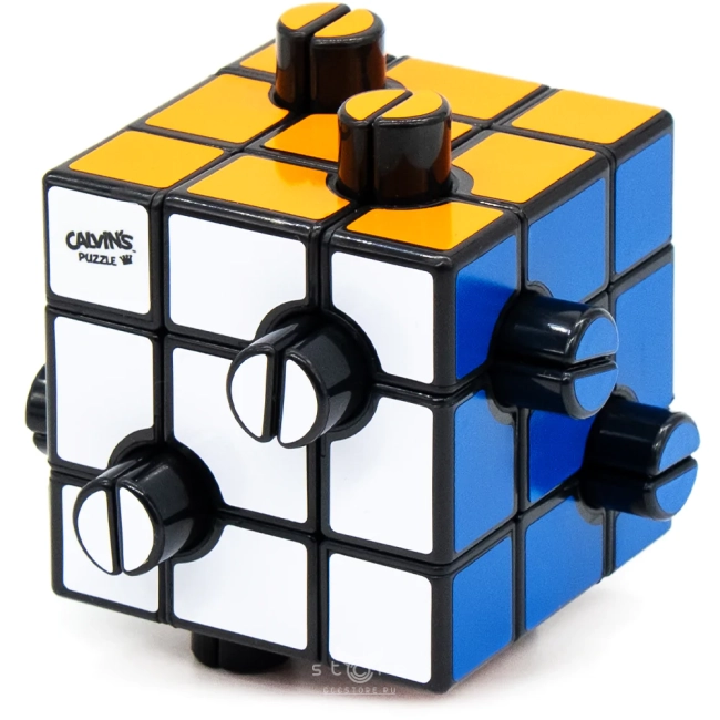 купить головоломку calvin's puzzle evgeniy button cube (2-holes, 1/2)