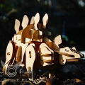 купить деревянный конструктор robotime — stegosaurus