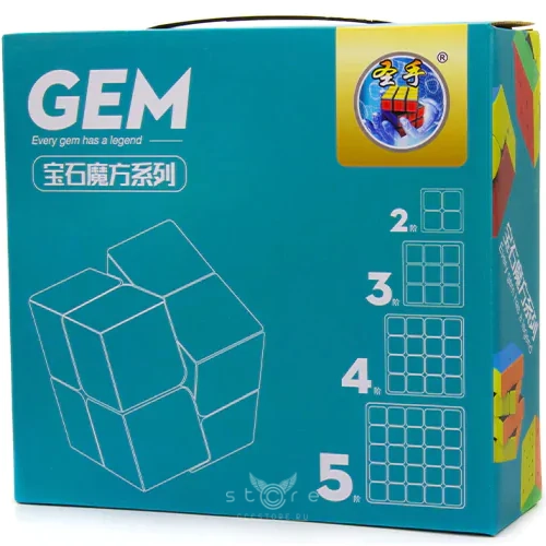 купить кубик Рубика shengshou 2x2x2-5x5x5 gem set