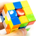 купить кубик Рубика moyu 3x3x3 rs3 m v5 (ball core uv + robot display box)