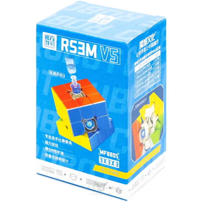 купить кубик Рубика moyu 3x3x3 rs3 m v5 (dual adjustment + robot display box)