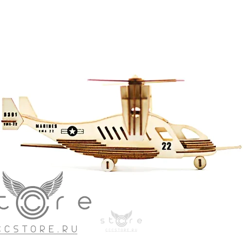 купить деревянный конструктор — самолёт osprey v-22