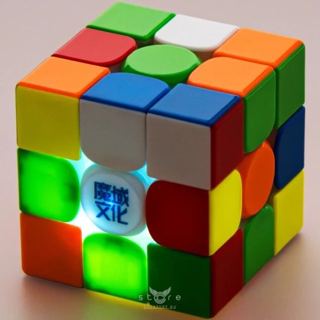 купить кубик Рубика moyu 3x3x3 super weilong v2 ai 8-magnet ball core maglev uv