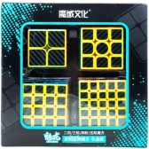 MoYu 2x2x2-5x5x5 MeiLong SET Carbon Цветной пластик