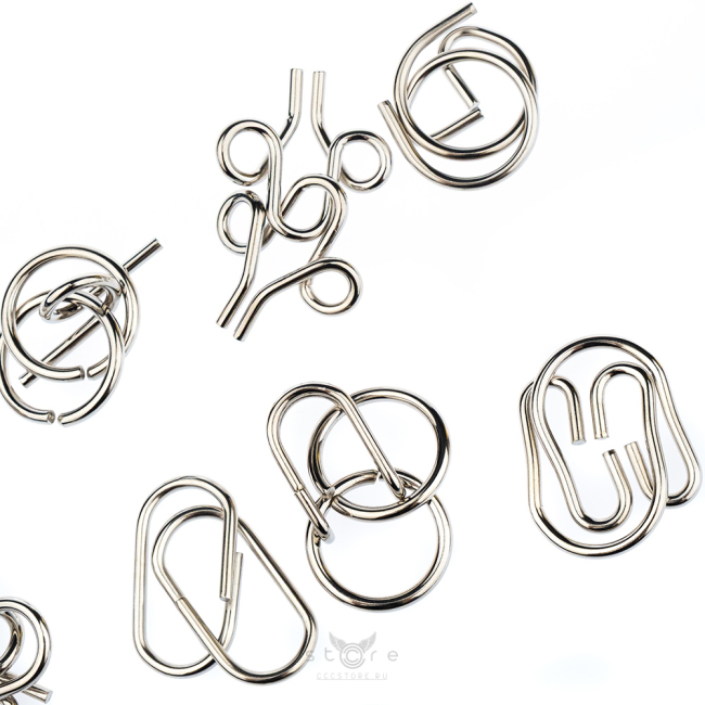 купить головоломку набор металлических головоломок 8