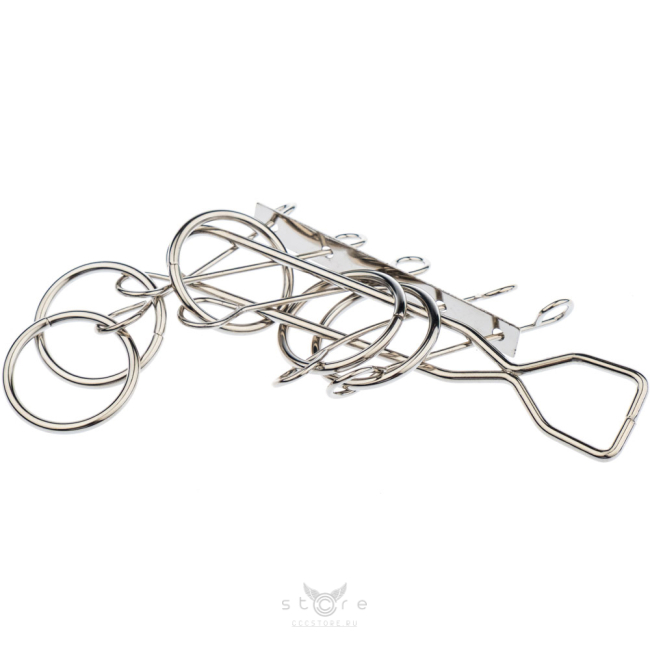 купить головоломку металлическая головоломка 5 звеньев