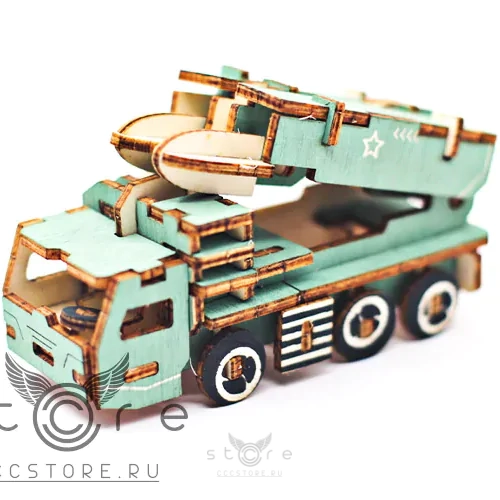 купить деревянный конструктор (мини) — missile vehicle