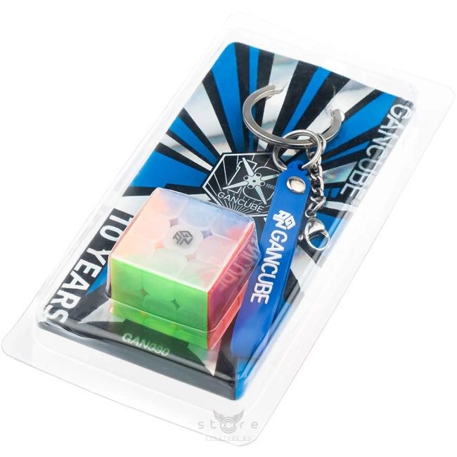 купить кубик Рубика gan 330 3x3x3 брелок (10th anniversary edition)