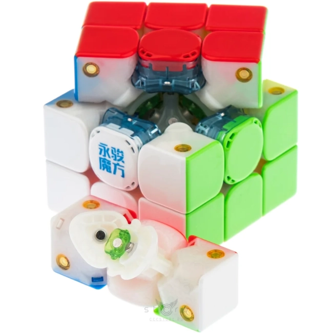 купить кубик Рубика yj 3x3x3 meta3 (wing-magnetic + 8-magnet ball-core + uv)