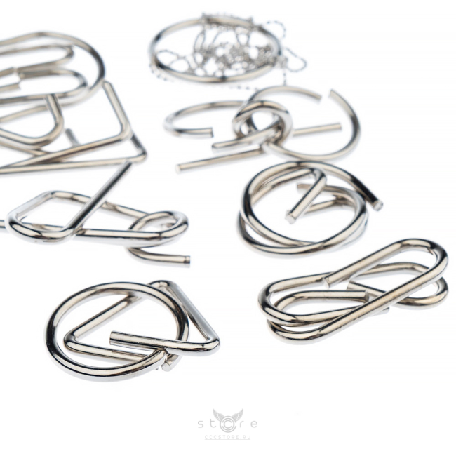 купить головоломку набор металлических головоломок 8