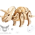 купить деревянный конструктор robotime — triceratops