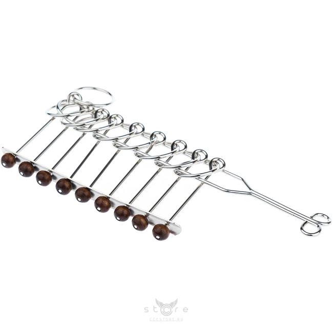 купить головоломку металлическая головоломка 9 звеньев