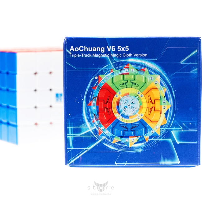 купить кубик Рубика moyu 5x5x5 aochuang v6 (triple track) ballcore uv