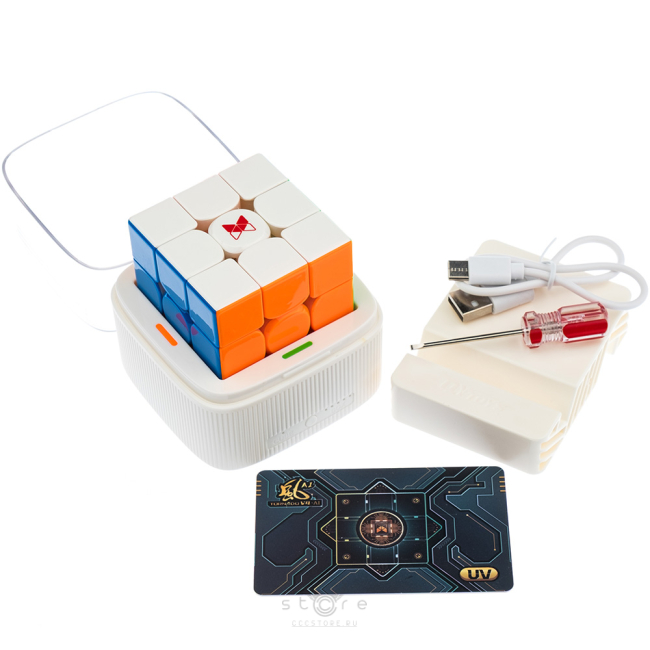 купить кубик Рубика qiyi mofangge x-man 3x3x3 tornado v4 m ai uv (power bank)