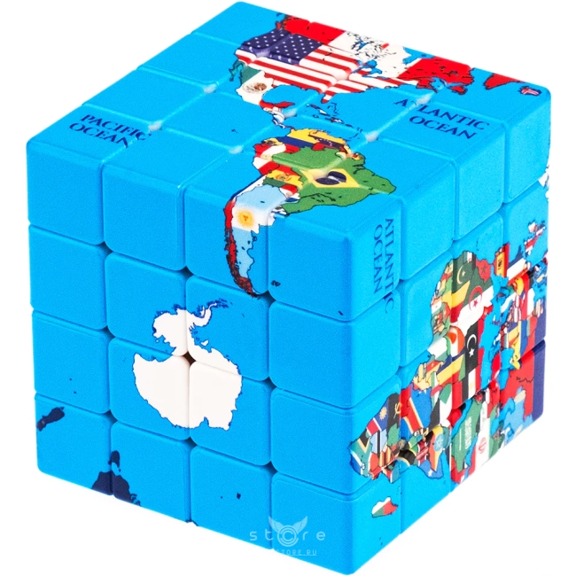 купить кубик Рубика calvin's puzzle 4x4x4 world map (flag)