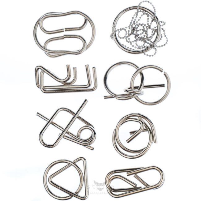 купить головоломку набор металлических головоломок 8