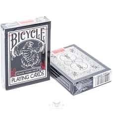 купить карты bicycle black tiger red pips