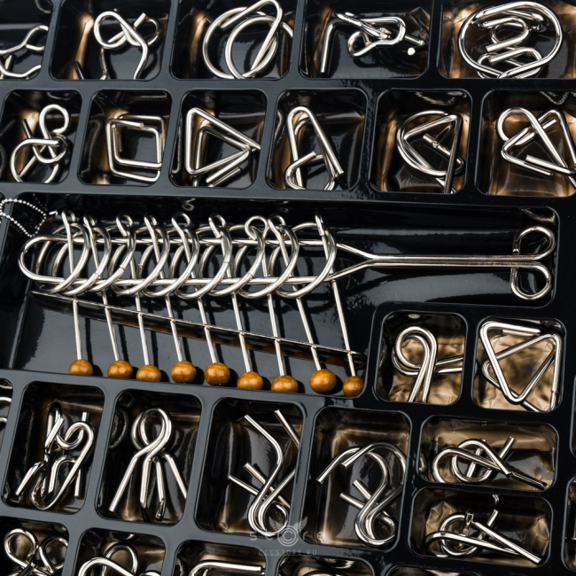 купить головоломку набор из 40 металлических головоломок