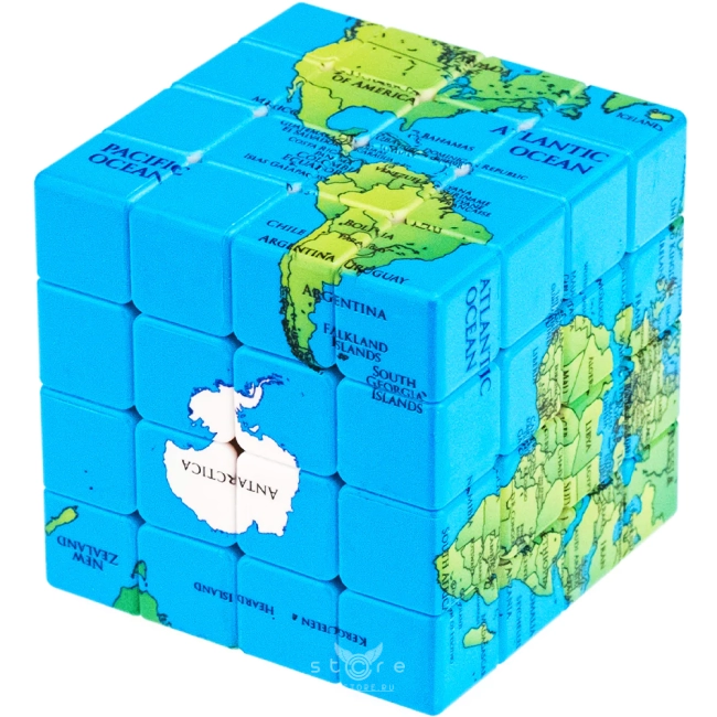 купить кубик Рубика calvin's puzzle 4x4x4 world map (standard)