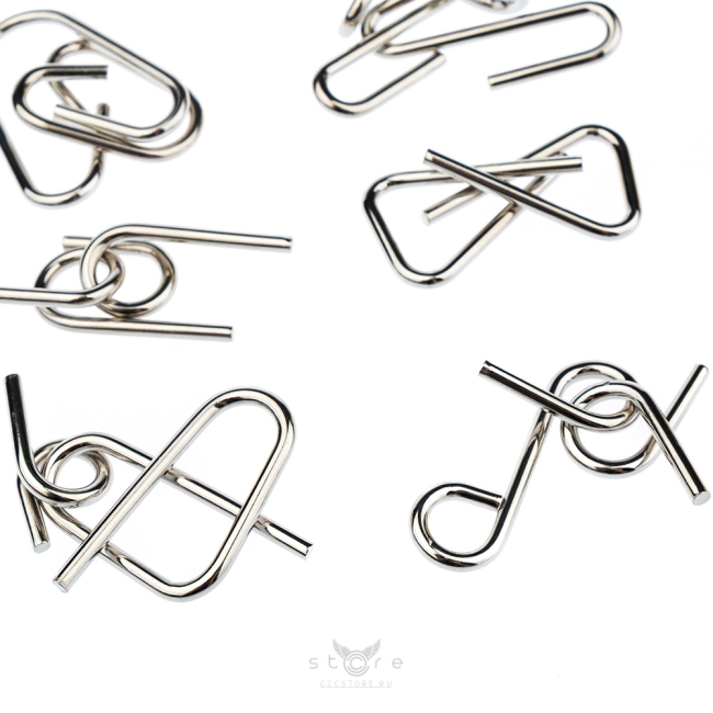 купить головоломку набор металлических головоломок 8