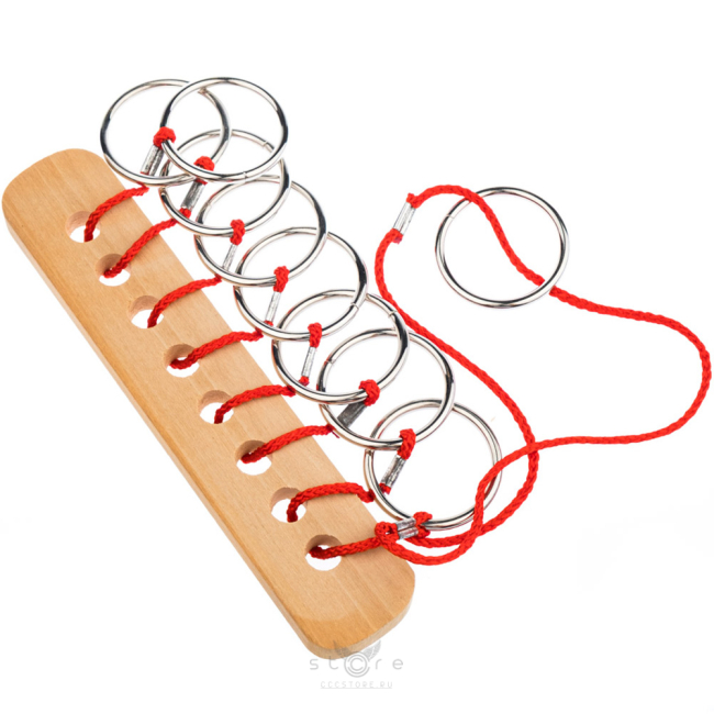 купить головоломку металлическая головоломка из 9 цепочек