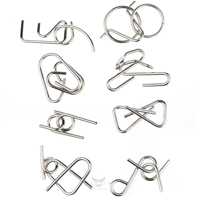 купить головоломку набор металлических головоломок 8