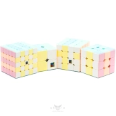 MoYu 2x2x2-5x5x5 MeiLong Macaron SET Цветной пластик