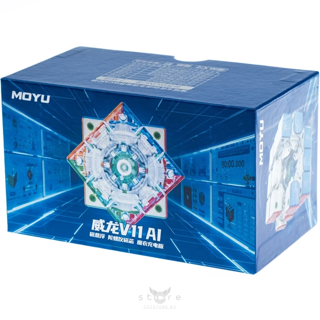 купить кубик Рубика moyu 3x3x3 weilong v11 ai 8-magnet ball core maglev uv