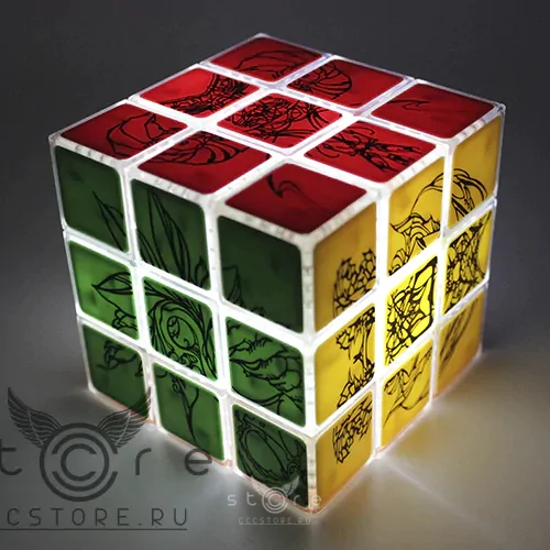 купить кубик Рубика yuxin 3x3x3 led light lord светящийся в темноте