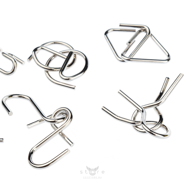 купить головоломку набор металлических головоломок 8