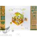 купить интерьерный конструктор robotime — miller's flower house