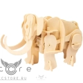 купить деревянный конструктор robotime — mini mammoth