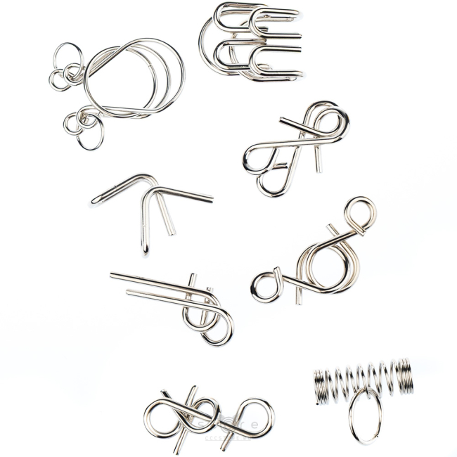 купить головоломку набор металлических головоломок 8