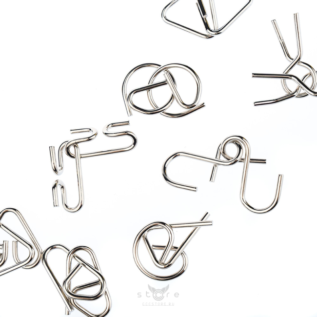 купить головоломку набор металлических головоломок 8